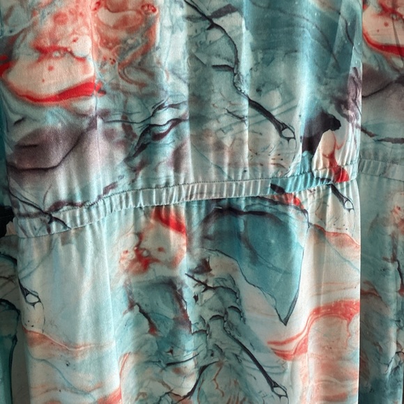 Soft Surroundings Blue and Pink Maxi Dress - Picture 8 of 9